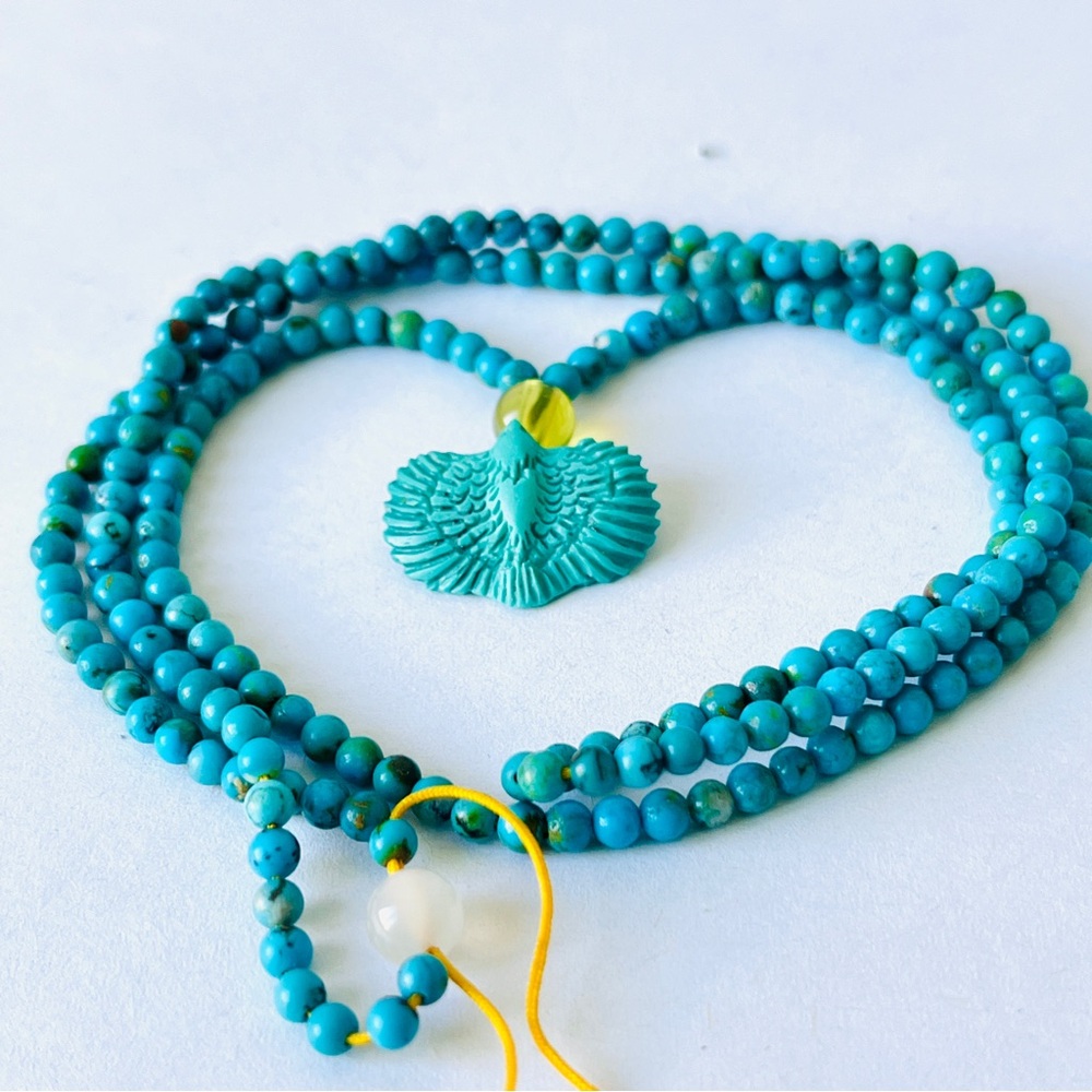 Natural Gemstone Turquoise Eagle Necklace Cheap Value For Money Unique jewelry